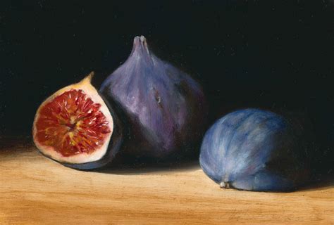 Three Figs By Tanja Moderscheim Self Taught Dutch Oil Painter Dutch