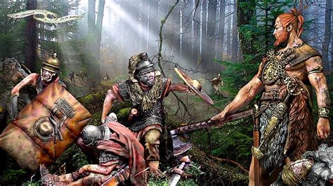 The battle of the teutoburg forest (german language: The second day of the disaster ... Teutoburg Forest, 9 AD ...