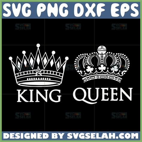 Crown King And Queen Svg Svg Selah