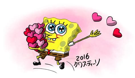 Spongey Valentines Day By Madame On Deviantart