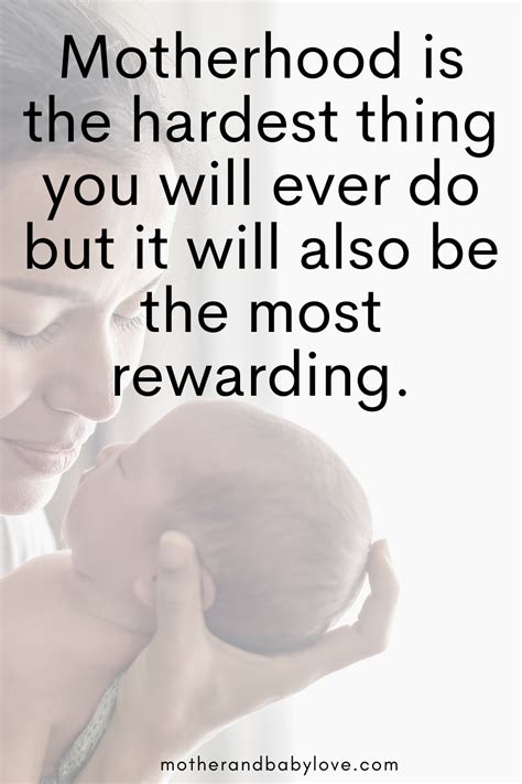 Inspirational Motherhood Quotes Mother And Baby Love
