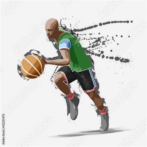 Illustrazione Stock Basketball Player 3d Rendering Adobe Stock