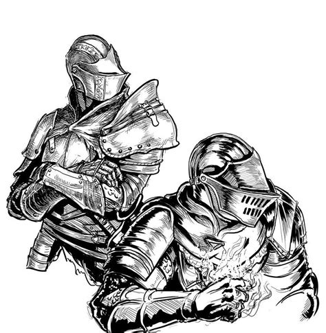 Dark Souls 3 Knights Sketch By Menaslg On Deviantart Dark Souls