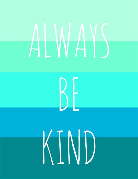 Be Kind Printable The Pretty Bee
