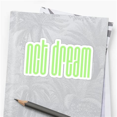 Pegatinas Nct Dream Logo Verde De Going Kokoshop Redbubble