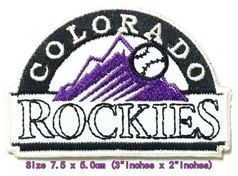 Colorado Rockies Baseball Mlb Sport Embroidered Patch Logo Etsy