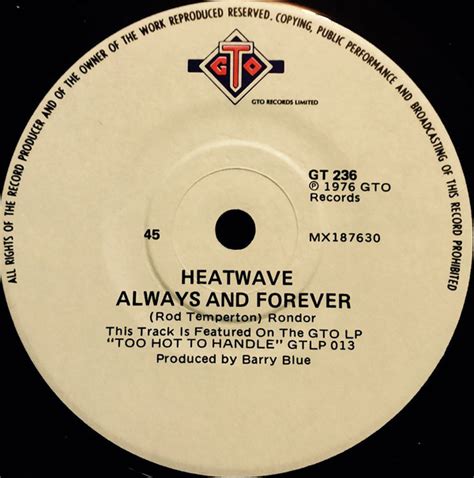 Heatwave Always And Forever 1977 Vinyl Discogs