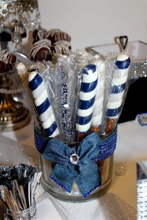 Chocolate Covered Pretzels Diamond Centerpiece Diamond Decorations