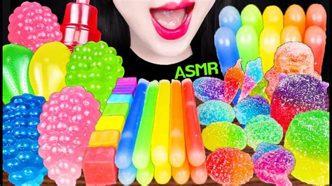 Asmr Rainbow Desserts Nik L Nip Wax Sticks Rainbow Cube Tiktok Jelly