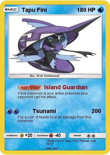 Pokémon Tapu Fini 25 25 Island Guardian My Pokemon Card