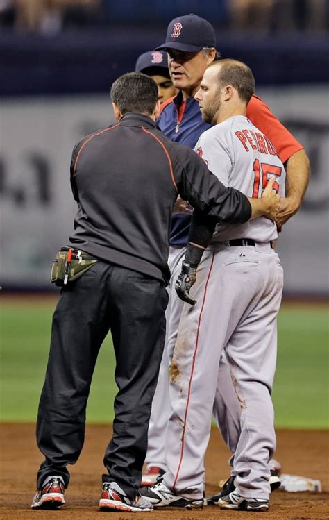 Dustin Pedroia Knocked Out As Punchless Red Sox Fall Boston Herald