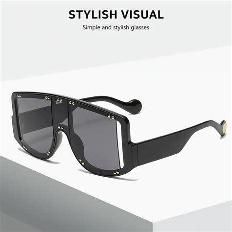 Three Hippos Popular Sunglasses 2021 Big Frames 80s Adult Sunglasses