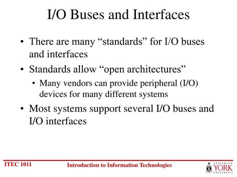 Ppt I O Buses And Interfaces Powerpoint Presentation Free Download Id