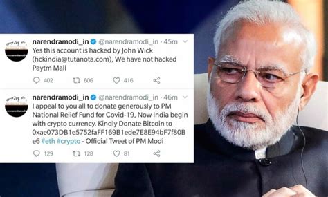 The Account Of Prime Minister Narendra Modi On Twitter Has Been Hacked