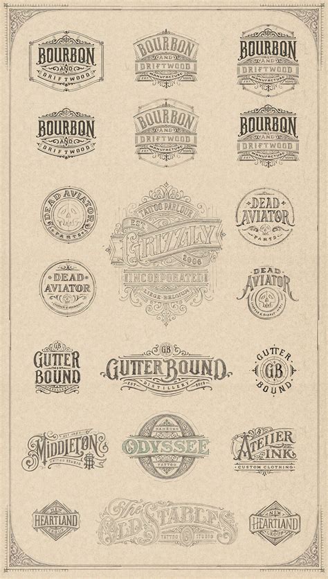 Vintage Style Lettering Behance