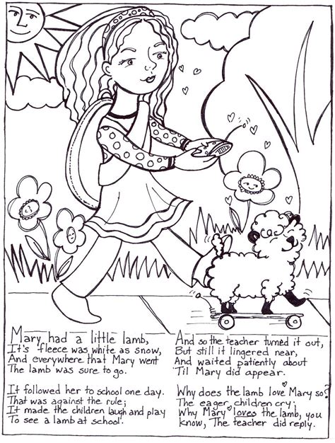 Free Printable Nursery Rhymes Coloring Pages For Kids