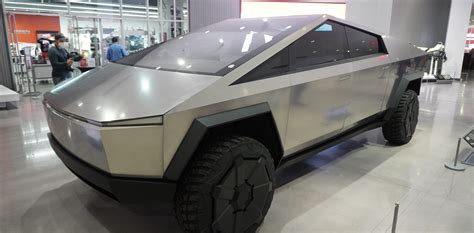 Close Look At Tesla Cybertruck Prototype In Rare Public Outing In 2020