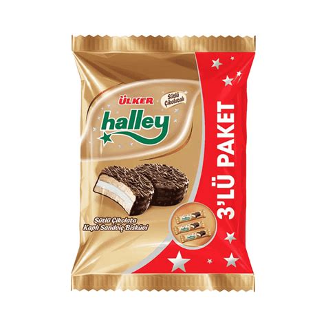 Ülker Halley Çikolata Kaplı Marshmallowlu Mini Bisküvi 3x66 Gr A101