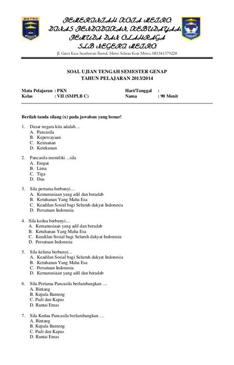 Download Soal Bahasa Indonesia Kelas 7 Semester 2 - Ilmu Soal