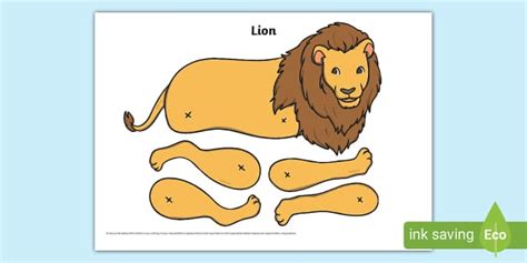 Split Pin Lion Activity Teacher Made Twinkl