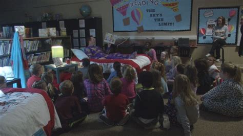 lewis and clark elementary hosts reading slumber party kvrr local news