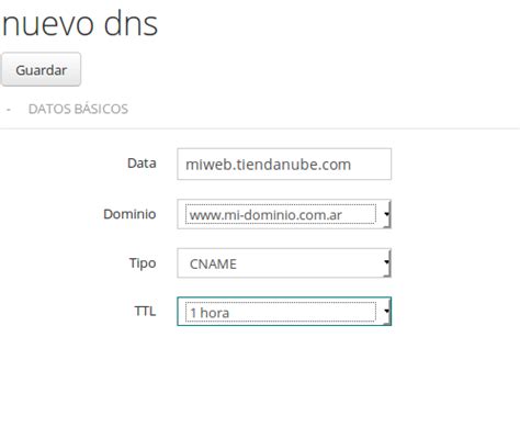 Automáticamente, se va a abrir el administrador nube. Creo un registro DNS para que mi dominio apunte a Tienda ...