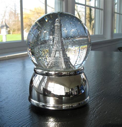 My Favorite Things Eiffel Tower Snow Globe