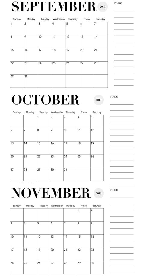 20 November 2019 Calendar Printable Free Download Printable Calendar