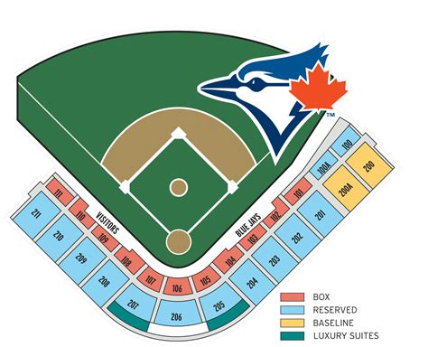 Rogers Centre Seat Map Blue Jays Elcho Table