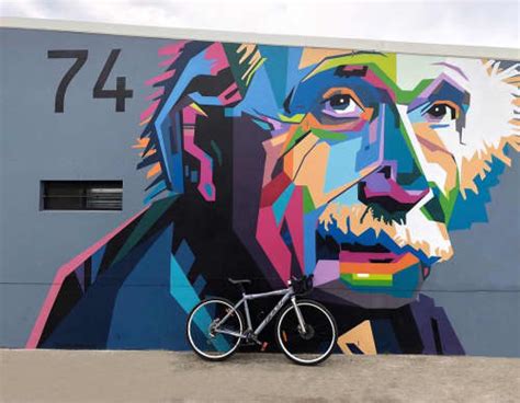 Albert Einstein Mural By Ayjay Wescover Street Murals