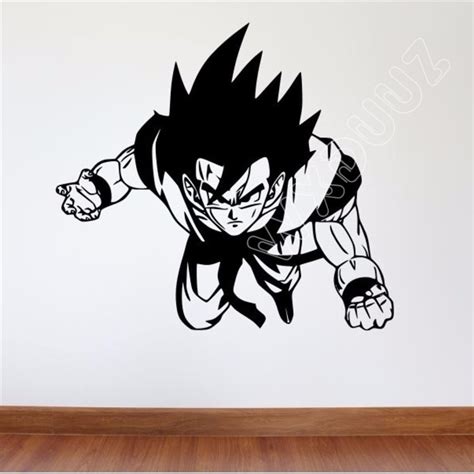 Japanese Comics Dragon Ball Z Wall Decal Dbz Goku Removable Vinyl Wall