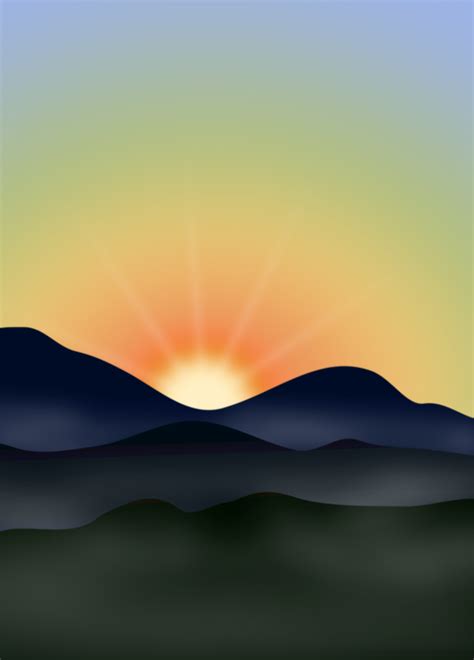 Download High Quality Sunset Clipart Horizon Transparent Png Images
