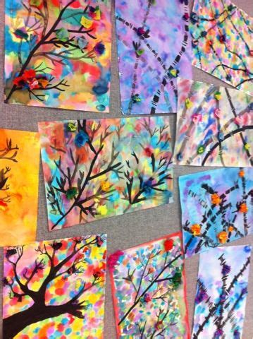 Unsere grundschule ist eine von drei grundschulen in rees. sumi-e ink paintings | Spring art projects, Elementary art ...