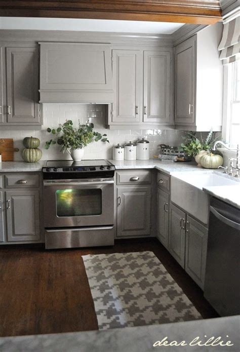 At lowe's, we carry a variety of the best kitchen appliances from brands, like whirlpool ®, ge, samsung and kitchenaid appliances. Dear Lillie: Darker Gray Cabinets and Our Marble Review