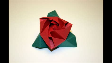 Origami Tutorial Magic Rose Cube Youtube