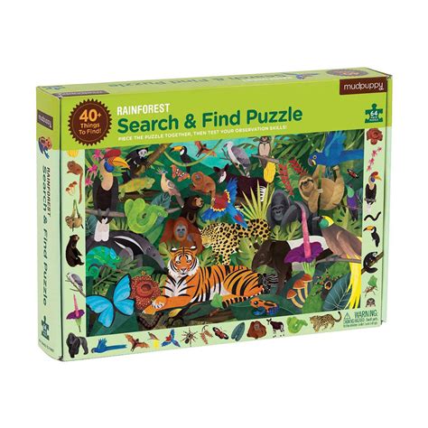 Rainforest Animal Jigsaw Puzzle 64 Pieces View On Happy Little Tadpole