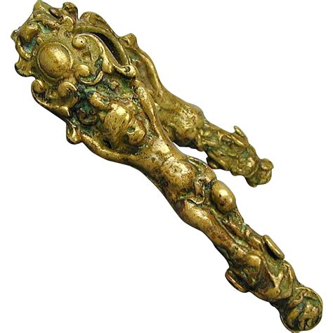 Antique 1800s Victorian Solid Brass Figural Cherub Nutcracker from ...