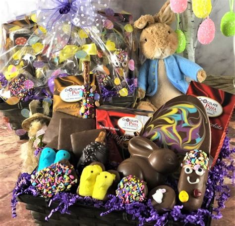 Bunnys Best Easter Basket Gourmet Chocolate Bunny Egg And Treats