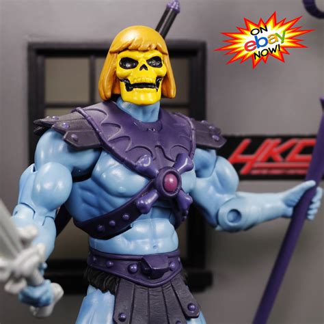Custom Skeletor Wearing A He Man Wig Head For MOTUC Action Figures On Ebay Now