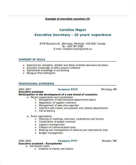 It's all about learning attitude. 24+ Printable Executive Resume Templates - PDF, DOC | Free & Premium Templates