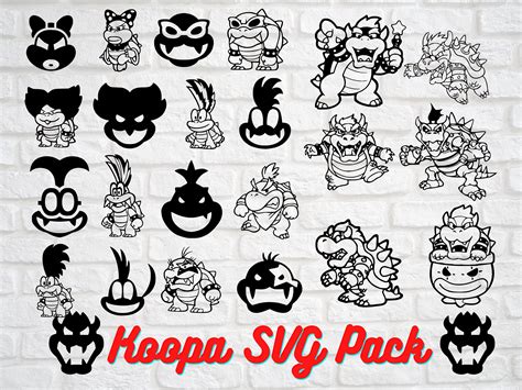 Bowser Koopaling SVG Pack To Cricut Products Etsy
