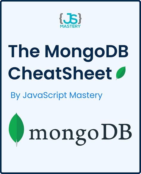 The Mongodb Cheat Sheet