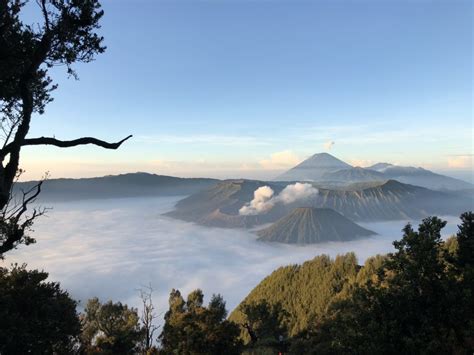 Mount Bromo The Active Volcano In East Java Indonesia