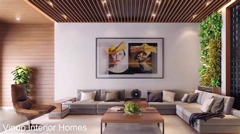 Wooden Modern False Ceiling Design For Living Room