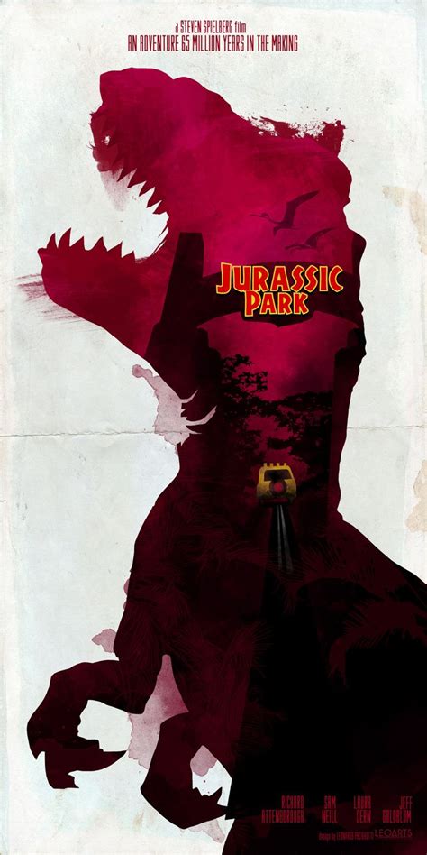 Inspired Movie Poster 2 Jurassic Park 1993 Art Print Jurassic