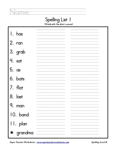 Maybe you would like to learn more about one of these? Free Printable 3rd Grade Spelling Worksheets ...