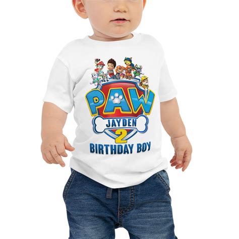 Paw Patrol Birthday Shirt Custom Shirt Birthday Custom Birthday Shirt