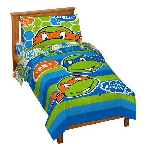 5 out of 5 stars, based on 1 reviews 1 ratings current price $44.99 $ 44. Nickelodeon Teenage Mutant Ninja Turtles 'Turtley Awesome' Toddler Bed Set - Walmart.com ...