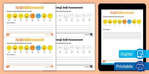 Emoji Self Assessment Activity Teacher Made Twinkl