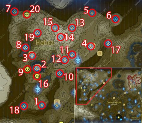 Breath Of The Wild All Shrine Locations Map Maps For You